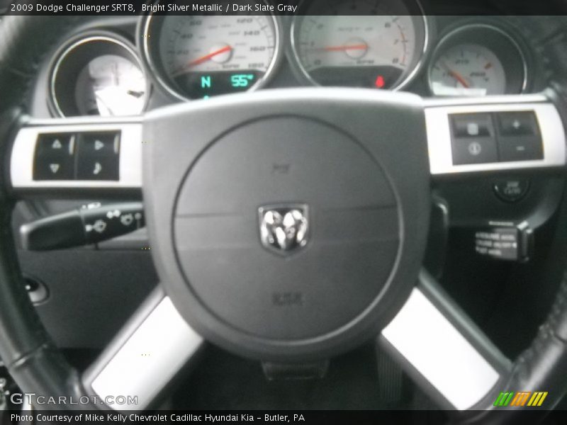 Bright Silver Metallic / Dark Slate Gray 2009 Dodge Challenger SRT8