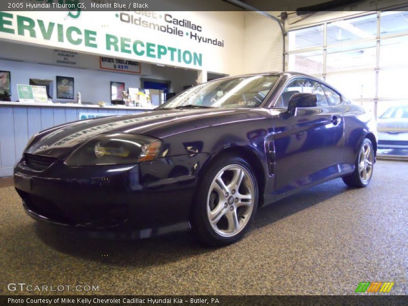 Moonlit Blue / Black 2005 Hyundai Tiburon GS