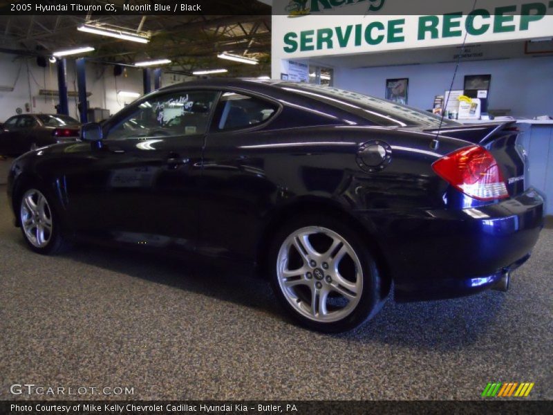 Moonlit Blue / Black 2005 Hyundai Tiburon GS