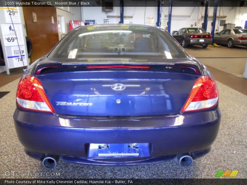 Moonlit Blue / Black 2005 Hyundai Tiburon GS