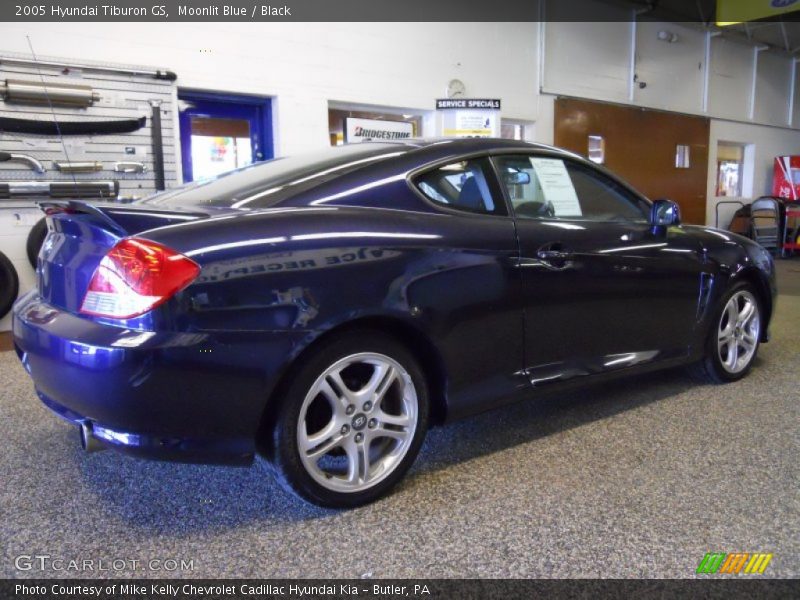 Moonlit Blue / Black 2005 Hyundai Tiburon GS