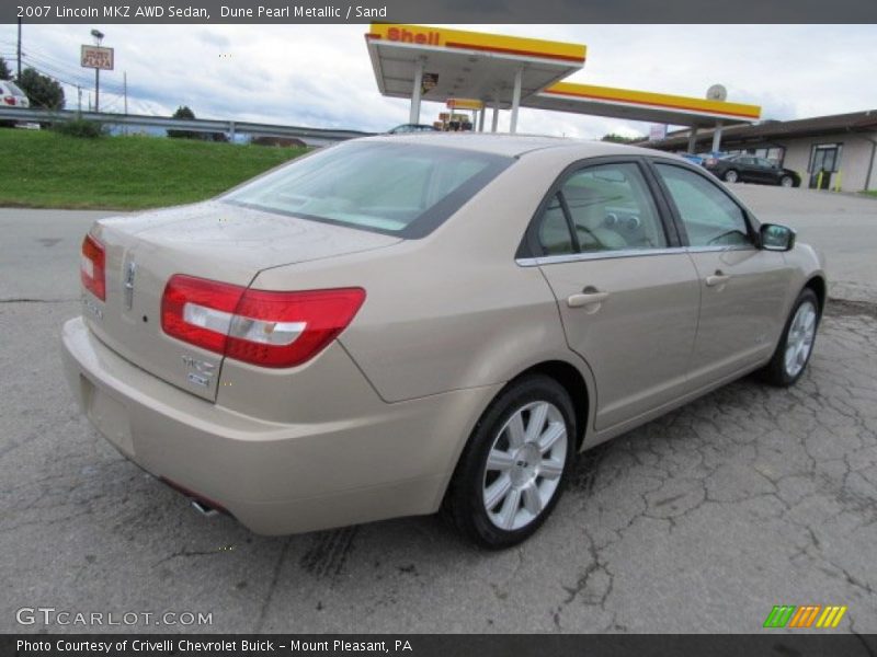 Dune Pearl Metallic / Sand 2007 Lincoln MKZ AWD Sedan