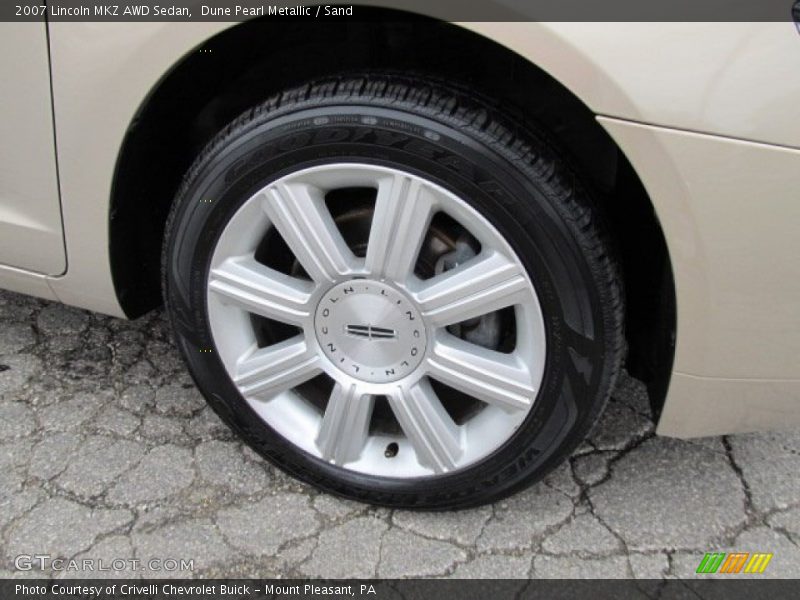 Dune Pearl Metallic / Sand 2007 Lincoln MKZ AWD Sedan