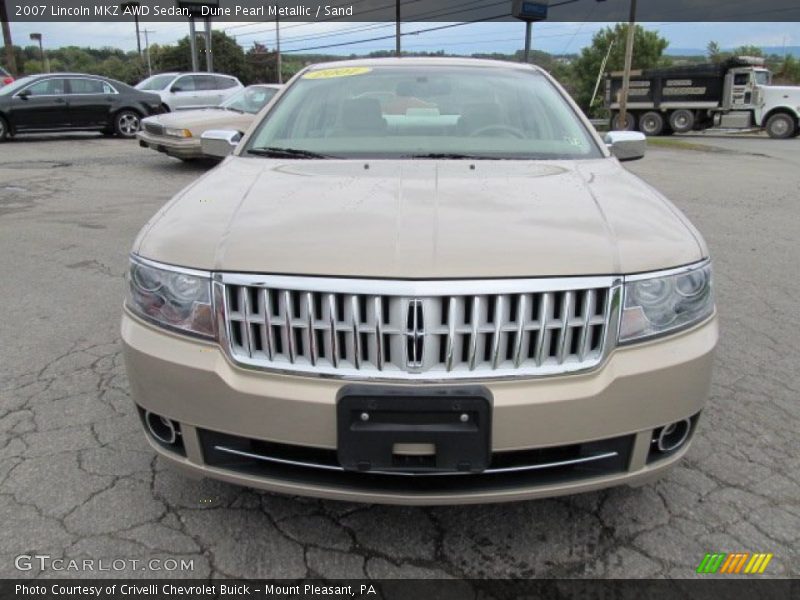 Dune Pearl Metallic / Sand 2007 Lincoln MKZ AWD Sedan
