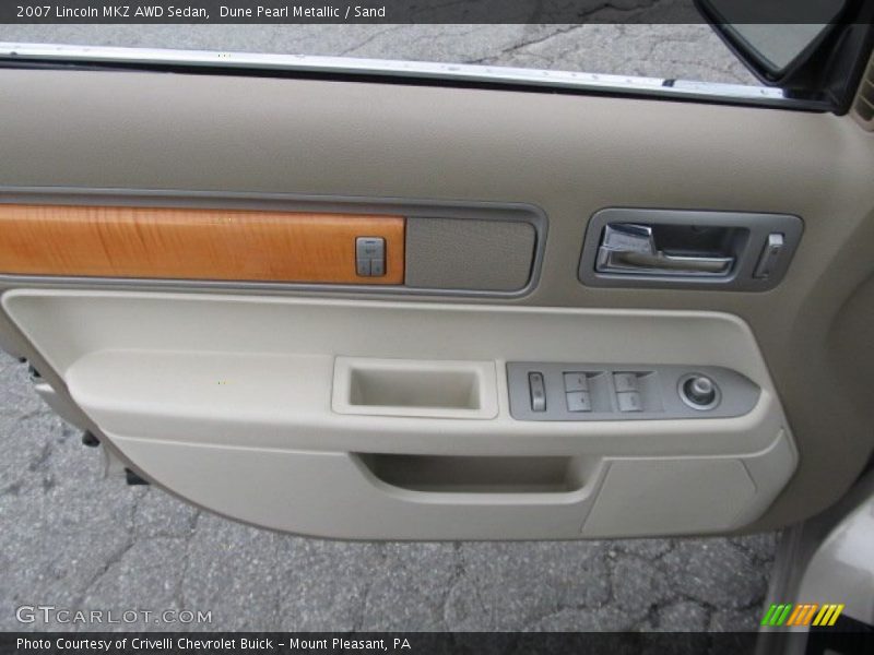 Dune Pearl Metallic / Sand 2007 Lincoln MKZ AWD Sedan