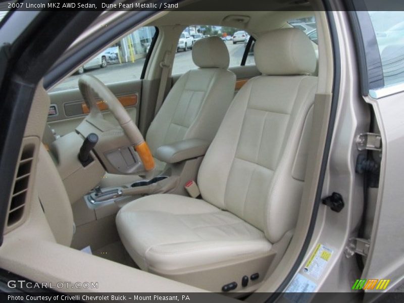Dune Pearl Metallic / Sand 2007 Lincoln MKZ AWD Sedan