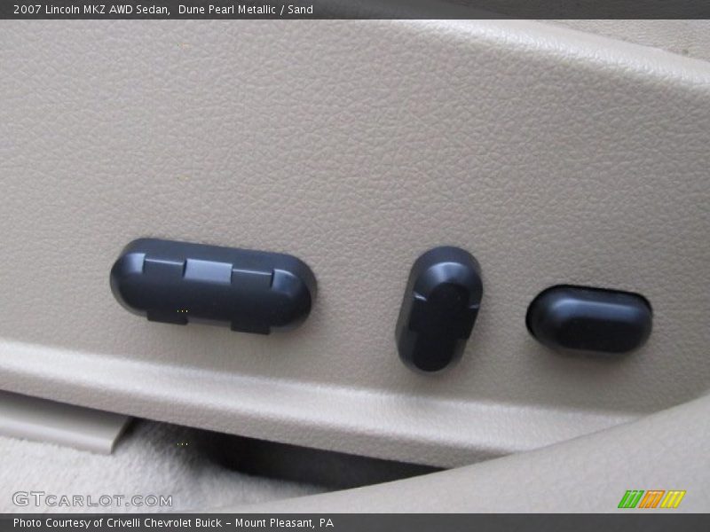 Dune Pearl Metallic / Sand 2007 Lincoln MKZ AWD Sedan