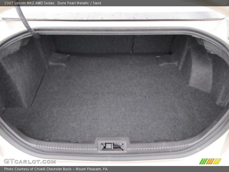 Dune Pearl Metallic / Sand 2007 Lincoln MKZ AWD Sedan