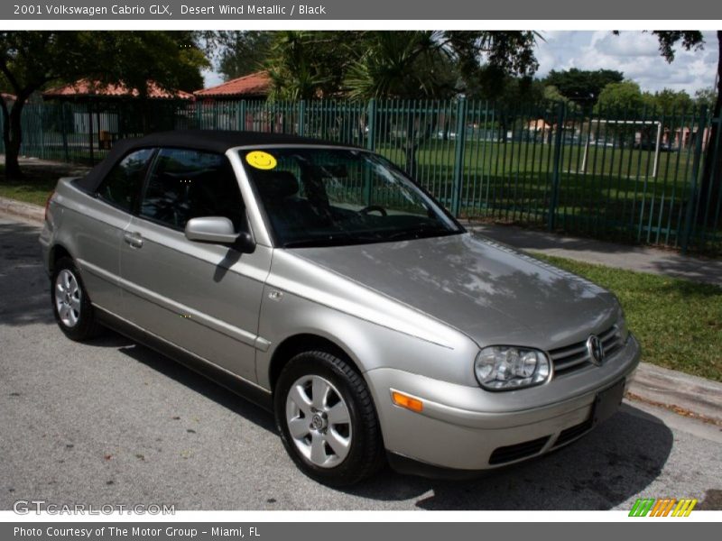 Desert Wind Metallic / Black 2001 Volkswagen Cabrio GLX