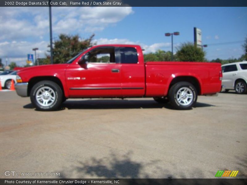 Flame Red / Dark Slate Gray 2002 Dodge Dakota SLT Club Cab