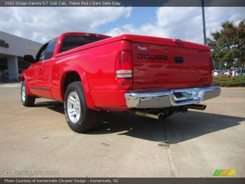 Flame Red / Dark Slate Gray 2002 Dodge Dakota SLT Club Cab