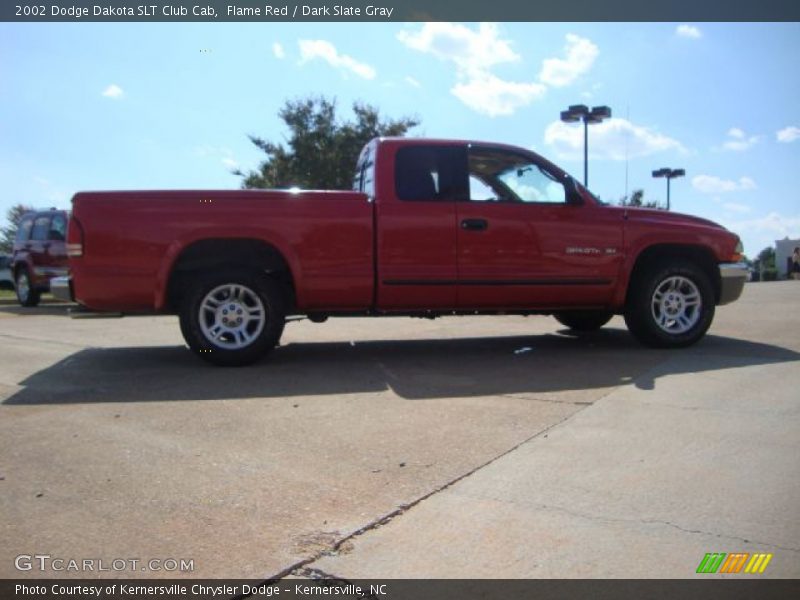 Flame Red / Dark Slate Gray 2002 Dodge Dakota SLT Club Cab