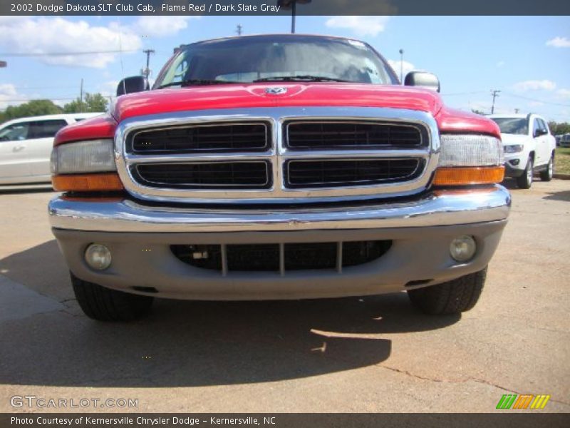 Flame Red / Dark Slate Gray 2002 Dodge Dakota SLT Club Cab