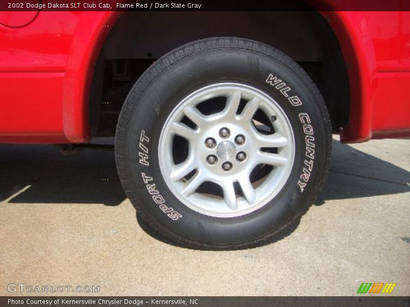 Flame Red / Dark Slate Gray 2002 Dodge Dakota SLT Club Cab