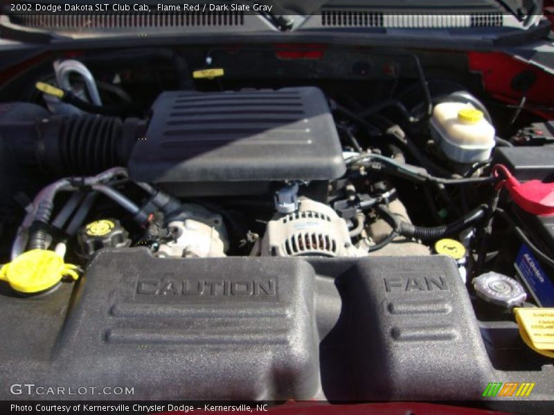 Flame Red / Dark Slate Gray 2002 Dodge Dakota SLT Club Cab