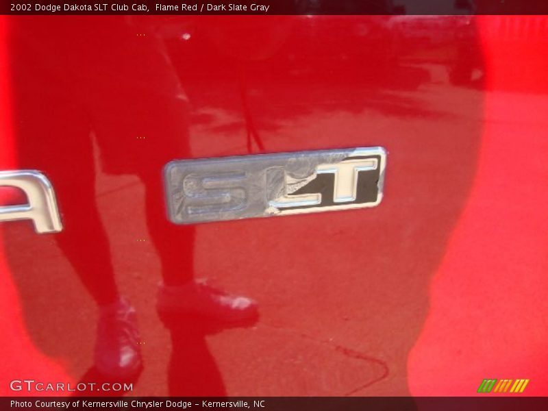 Flame Red / Dark Slate Gray 2002 Dodge Dakota SLT Club Cab