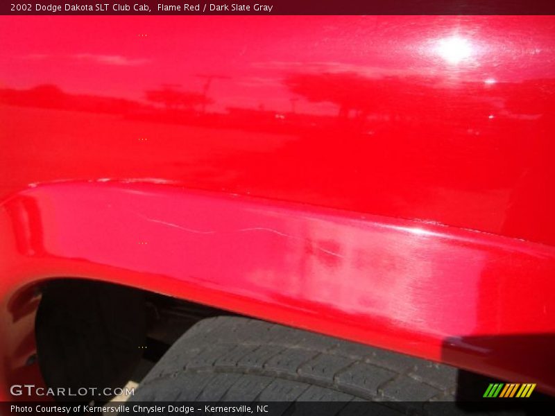 Flame Red / Dark Slate Gray 2002 Dodge Dakota SLT Club Cab