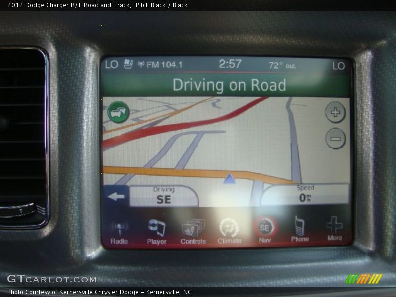 Navigation of 2012 Charger R/T Road and Track