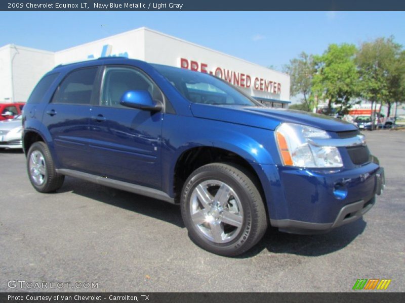Navy Blue Metallic / Light Gray 2009 Chevrolet Equinox LT