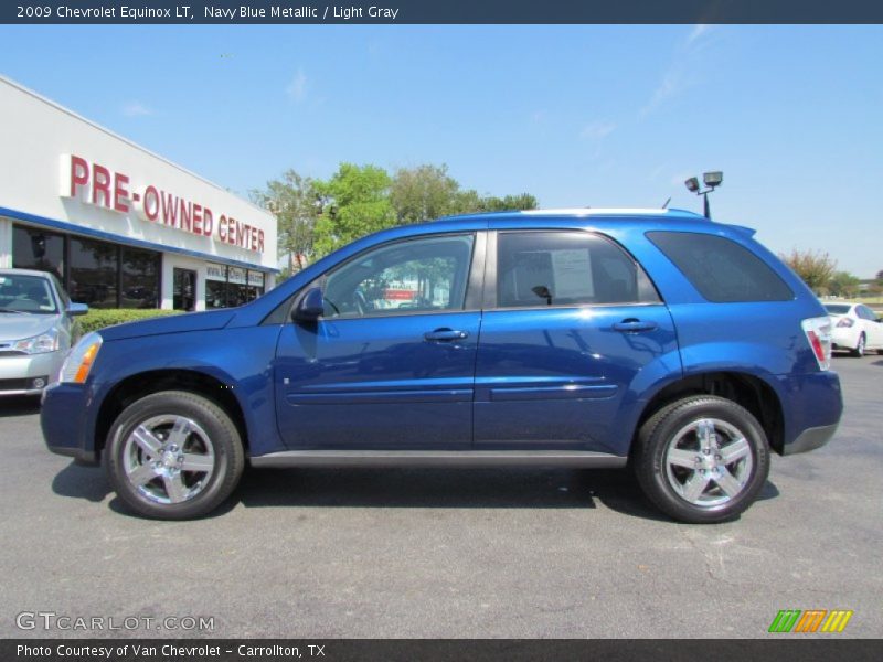 Navy Blue Metallic / Light Gray 2009 Chevrolet Equinox LT