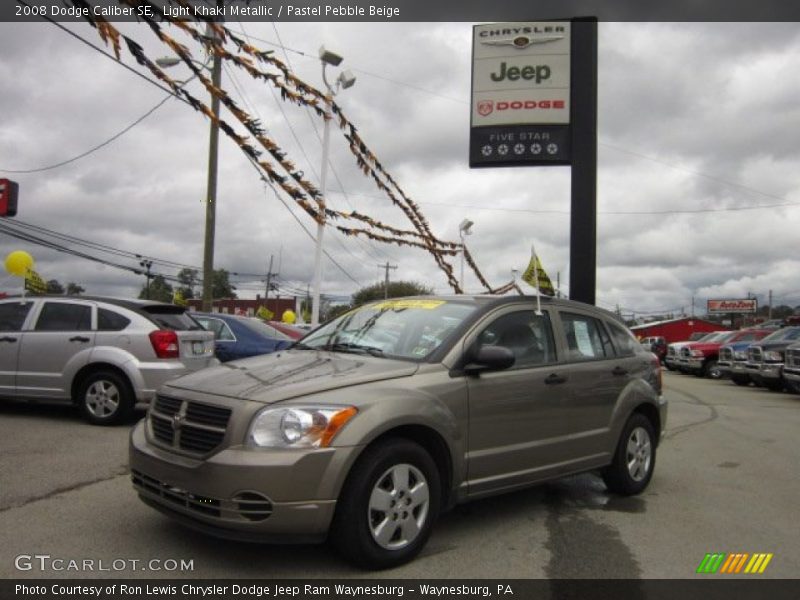 Light Khaki Metallic / Pastel Pebble Beige 2008 Dodge Caliber SE