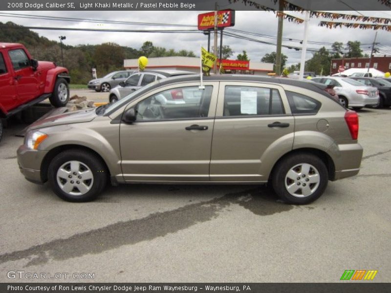 Light Khaki Metallic / Pastel Pebble Beige 2008 Dodge Caliber SE