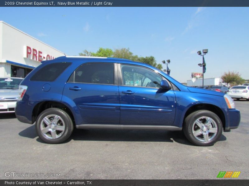 Navy Blue Metallic / Light Gray 2009 Chevrolet Equinox LT