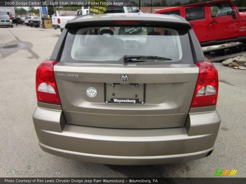 Light Khaki Metallic / Pastel Pebble Beige 2008 Dodge Caliber SE