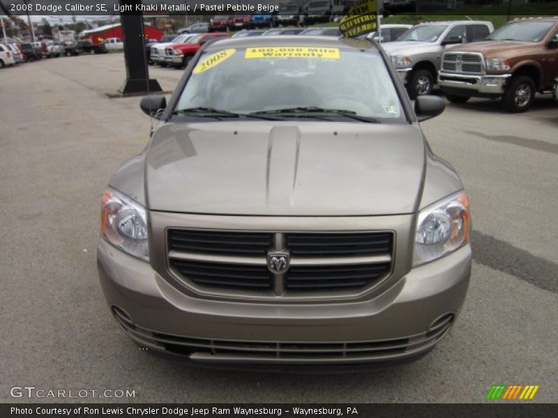 Light Khaki Metallic / Pastel Pebble Beige 2008 Dodge Caliber SE