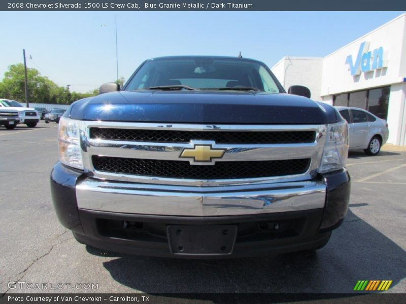 Blue Granite Metallic / Dark Titanium 2008 Chevrolet Silverado 1500 LS Crew Cab
