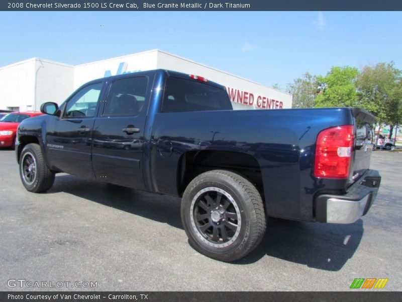 Blue Granite Metallic / Dark Titanium 2008 Chevrolet Silverado 1500 LS Crew Cab