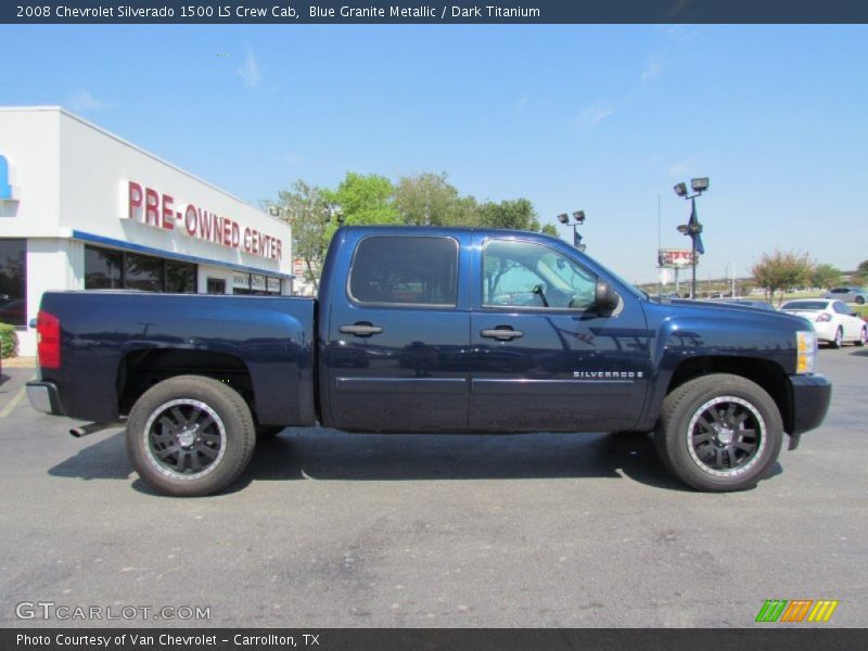 Blue Granite Metallic / Dark Titanium 2008 Chevrolet Silverado 1500 LS Crew Cab