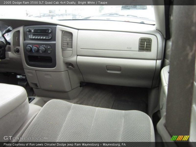 Bright White / Taupe 2005 Dodge Ram 3500 SLT Quad Cab 4x4 Dually