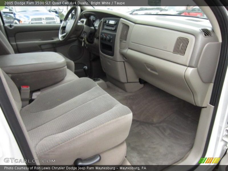 Bright White / Taupe 2005 Dodge Ram 3500 SLT Quad Cab 4x4 Dually