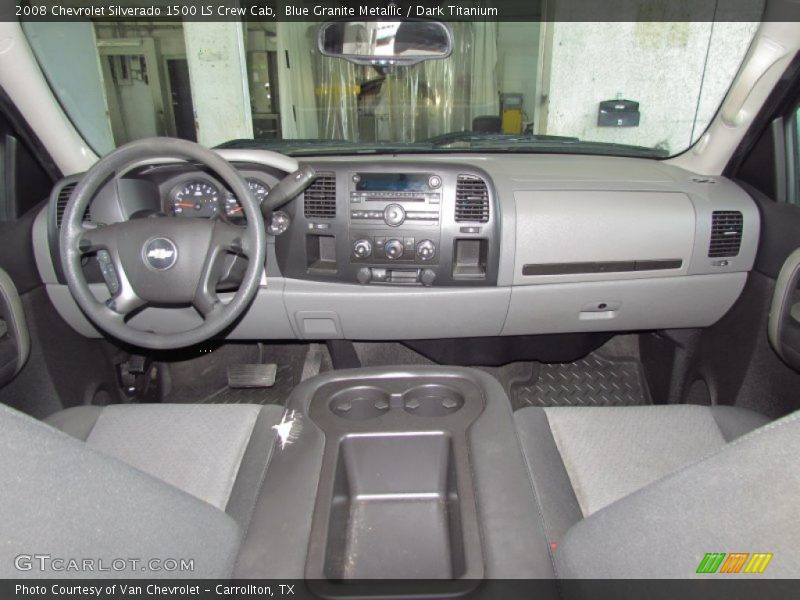 Blue Granite Metallic / Dark Titanium 2008 Chevrolet Silverado 1500 LS Crew Cab