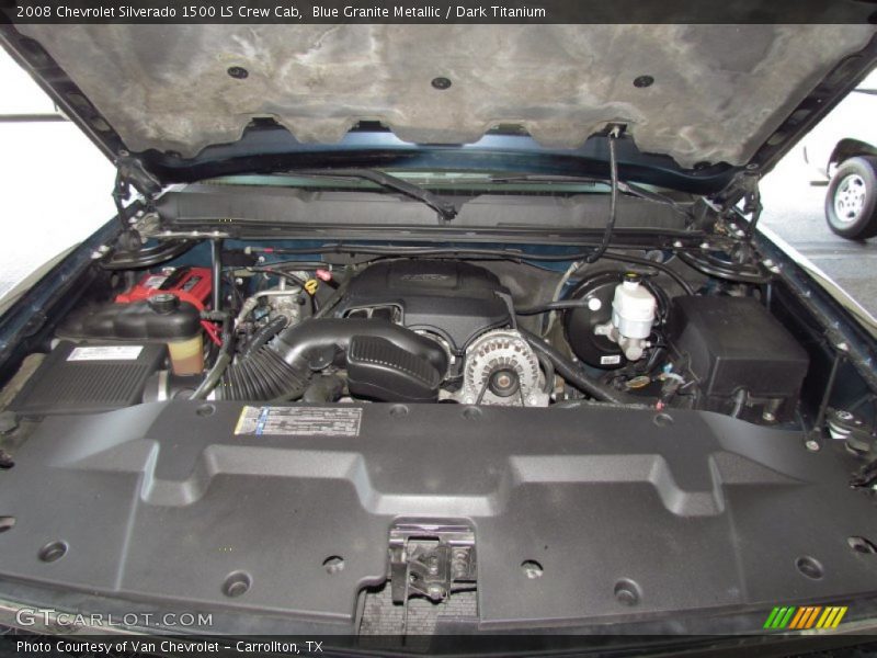 Blue Granite Metallic / Dark Titanium 2008 Chevrolet Silverado 1500 LS Crew Cab