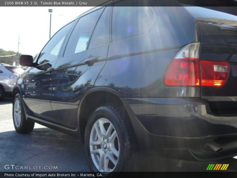 Toledo Blue Metallic / Grey 2006 BMW X5 3.0i