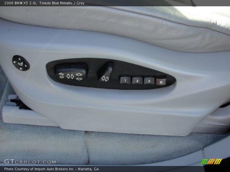 Toledo Blue Metallic / Grey 2006 BMW X5 3.0i