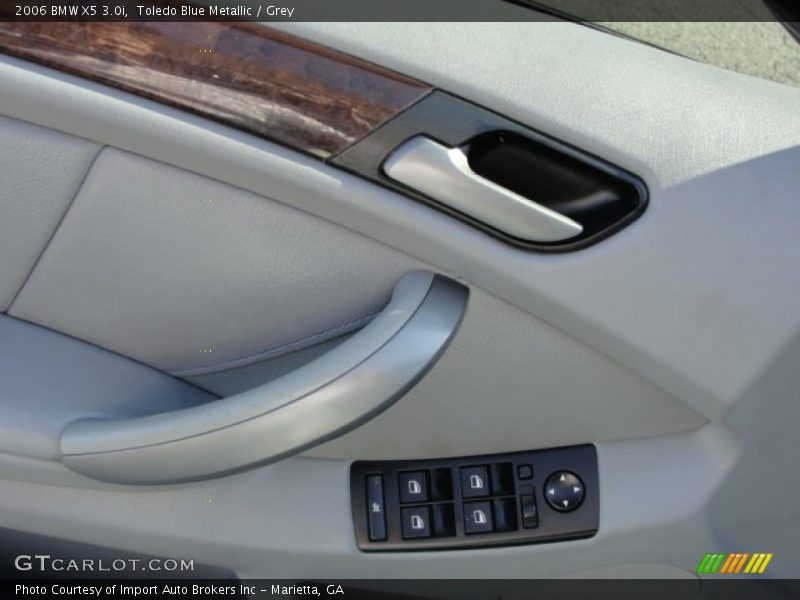 Toledo Blue Metallic / Grey 2006 BMW X5 3.0i