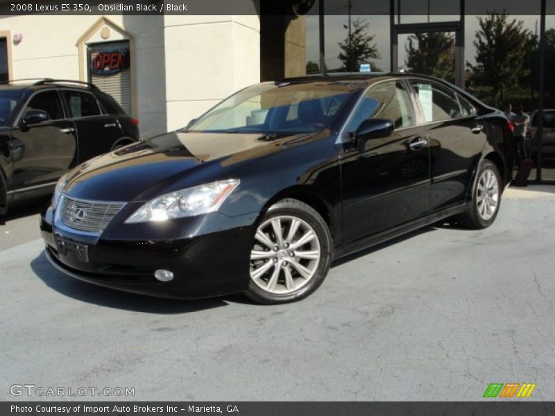 Obsidian Black / Black 2008 Lexus ES 350