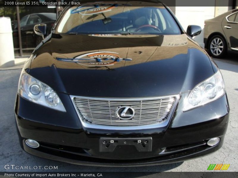 Obsidian Black / Black 2008 Lexus ES 350