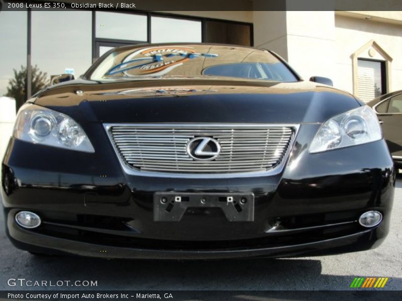 Obsidian Black / Black 2008 Lexus ES 350