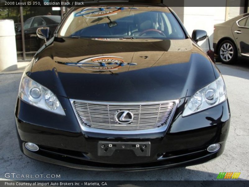 Obsidian Black / Black 2008 Lexus ES 350