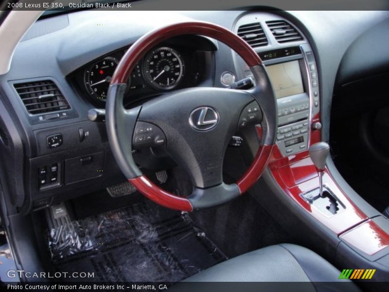 Obsidian Black / Black 2008 Lexus ES 350