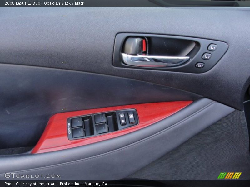 Obsidian Black / Black 2008 Lexus ES 350