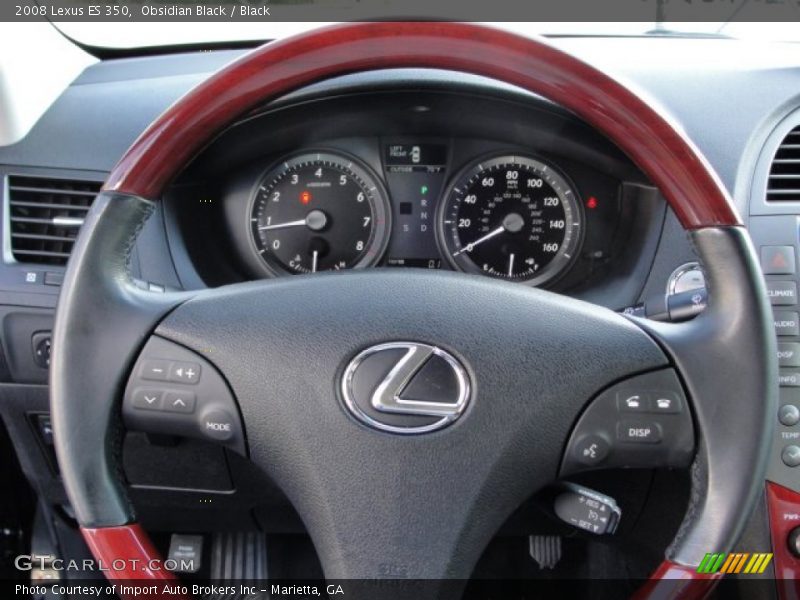 Obsidian Black / Black 2008 Lexus ES 350
