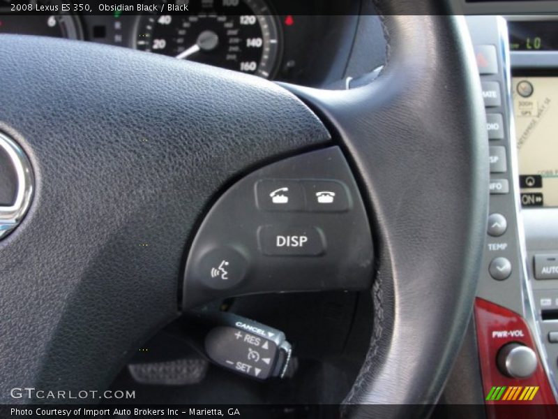 Obsidian Black / Black 2008 Lexus ES 350