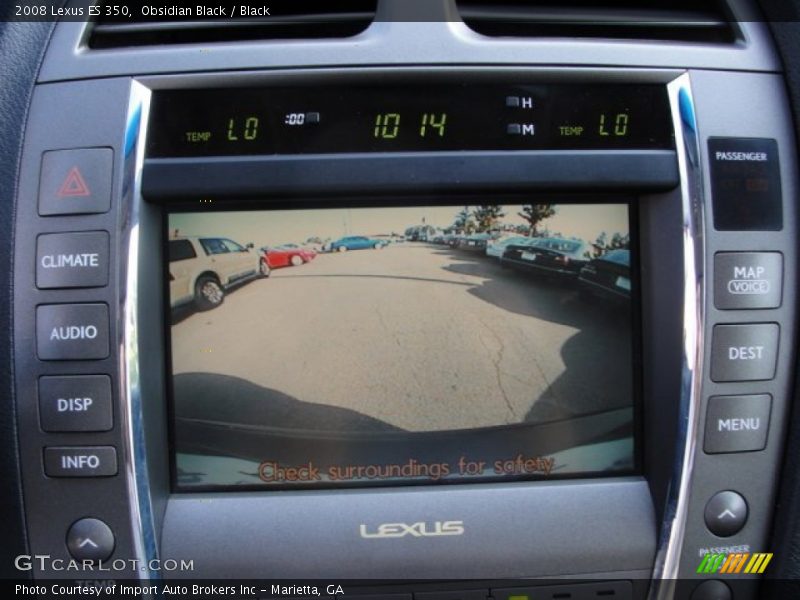 Obsidian Black / Black 2008 Lexus ES 350