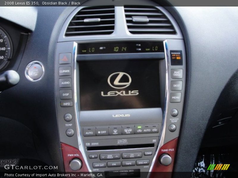 Obsidian Black / Black 2008 Lexus ES 350