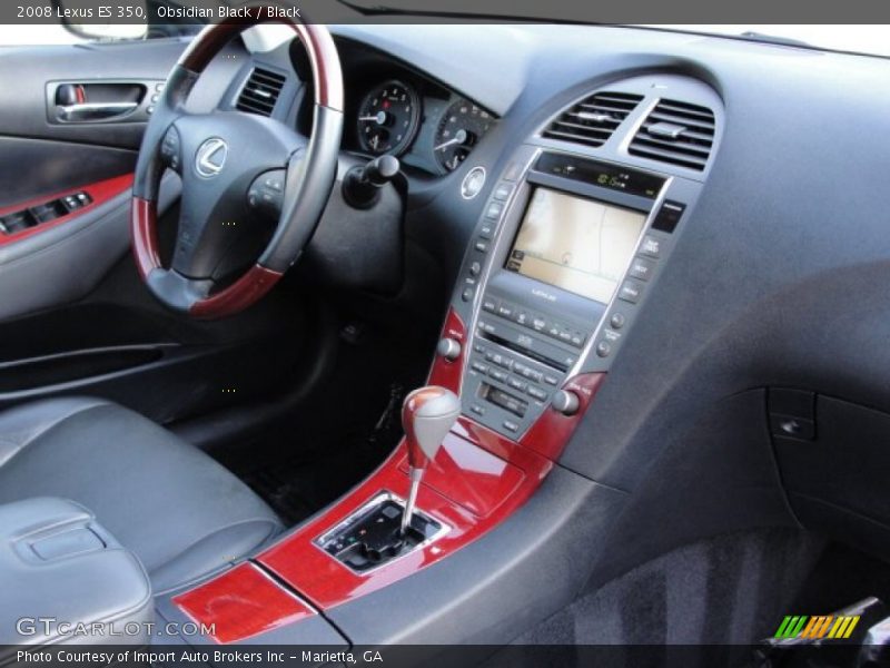 Obsidian Black / Black 2008 Lexus ES 350